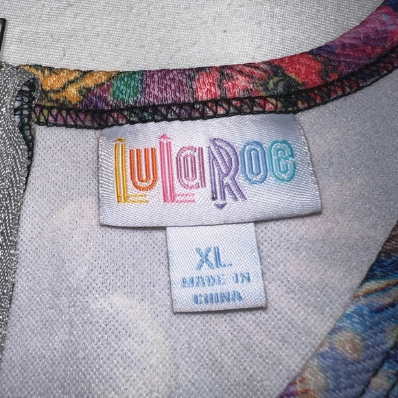 LuLaRoe Amelia Bright Floral dress, extra large spring cottage core fairy - Picture 6 of 10